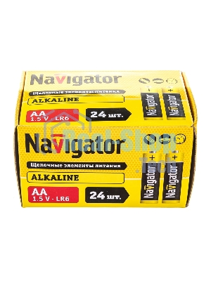 Элемент питания алкалиновый AA/LR6 14 060 NBT-NPE-LR6-BOX24 (уп.24шт) Navigator 14060