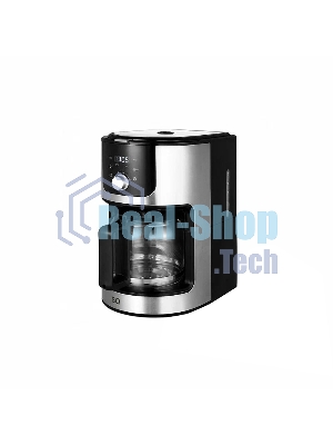 Кофеварка капельная со встроенной кофемолкой BQ CM1010 черный-стальной, исп. кофе - зерновой/молотый, 1.2 л, 1050 Вт.