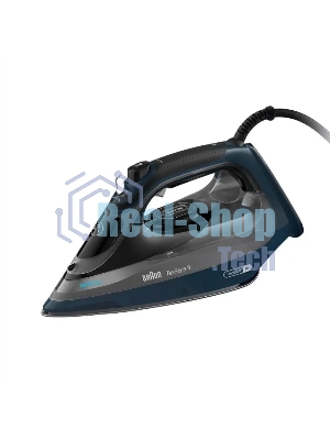 Утюг Braun SI9682DB черный/синий, 3200 Вт, 60 г/мин, 260 г/мин, 330 мл