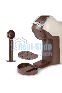 Кофеварка капсульная Kitfort КТ-7448 коричневый/бежевый, исп. кофе - капсулы/молотый, 1 л, 1400 Вт, 19 Бар.