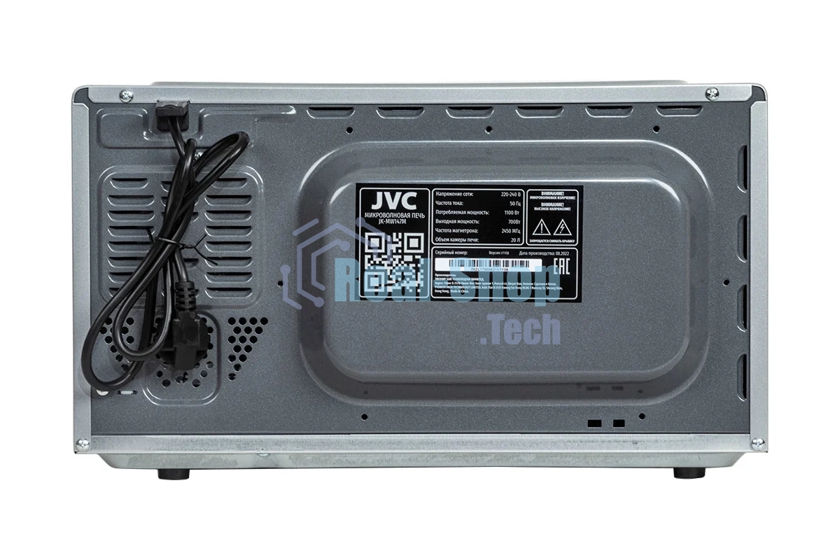 Микроволновая печь JVC JK-MW147M серебристый 20л 700Вт поворотный механизм