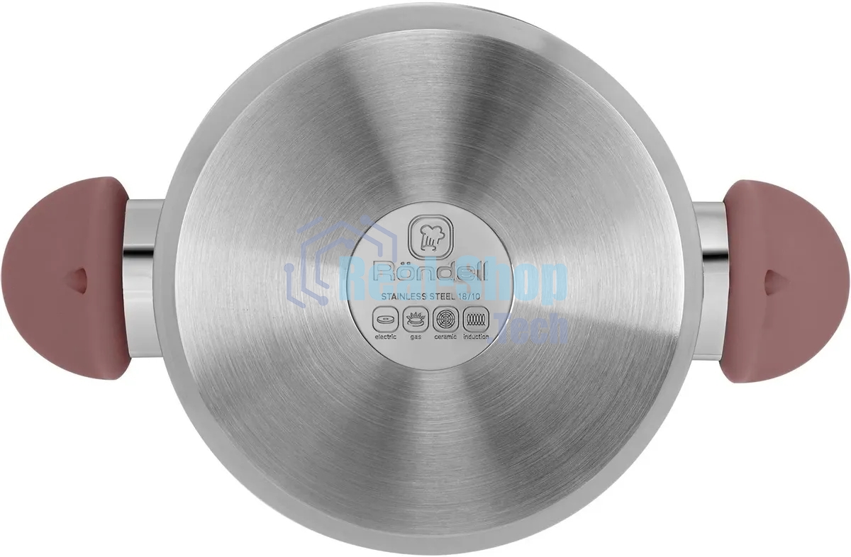 Кастрюля Rondell Bueno RDS-1588 (ST) сталь 1588 Кастрюля с/кр 24 см 4,8 л Bueno Rondell