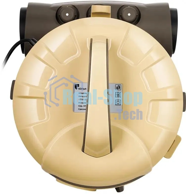 Пылесос Kitfort КТ-5192 золотистый/черный, 1000 Вт, уборка сухая/сбор жидкости, пылесборник контейнер/аквафильтр, 15 л