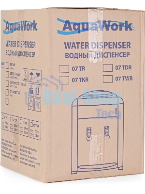 Кулер для воды Aqua Work 0.7-TWR, без нагрева, без охлаждения, белый/черный