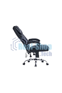 Кресло офисное Cactus CS-CHR-OC02M-BK черный, эко.кожа, крестов. сталь