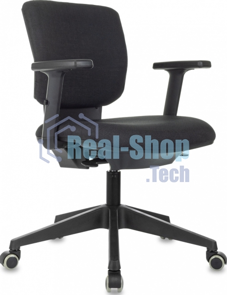 Кресло офисное Бюрократ Dali черный 38-418 крестов. пластик