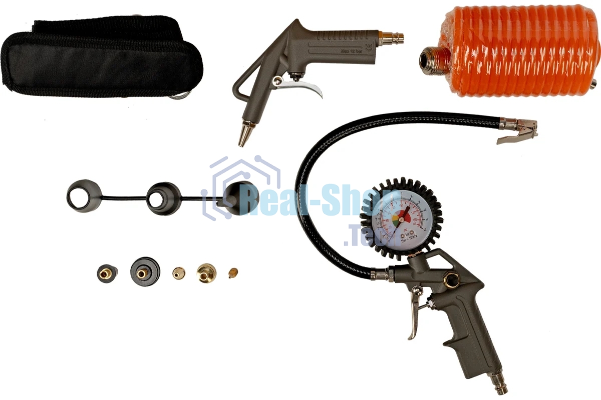 Компрессор воздушный Denzel DL1300, 10 бар, 1,3 кВт, 180 л/мин, 5 л, с набором аксессуаров