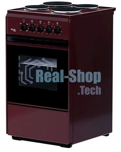 Плита электрическая Лада Nova AE 14027 B коричневый, конфорок 4, духовка 50 л, 50 см x 85 см x 54 см