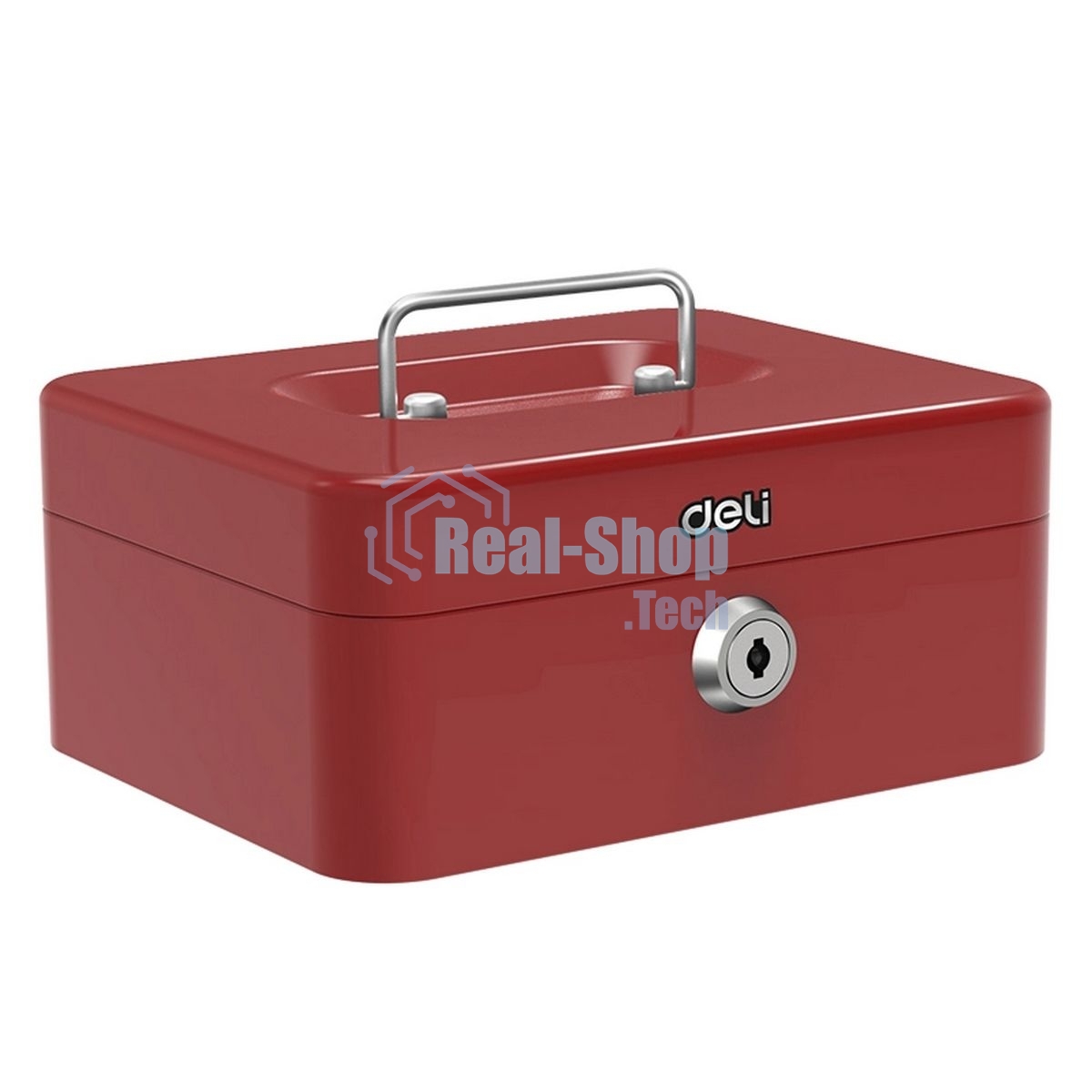 Сейф для денег Deli ET501 90х 200х 160 мм ключевой, красный