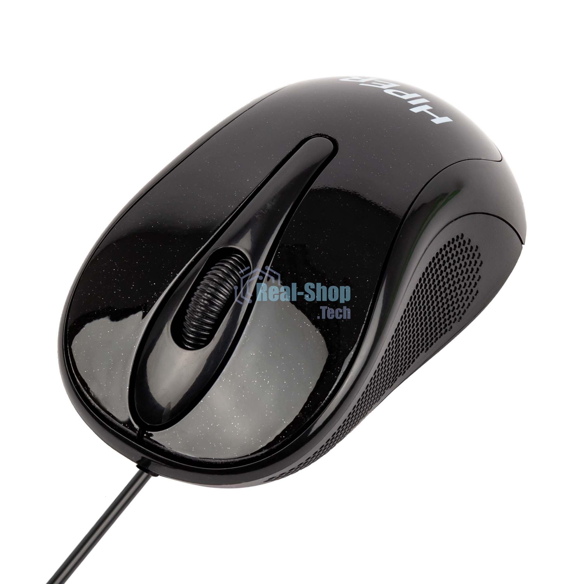 Мышь проводная HIPER HOM-031 черный, 1000 dpi, USB, кнопки - 3
