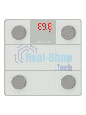 Весы напольные Maxvi BS101 белый