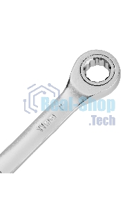 Ключ комбинированный трещоточный Denzel 14705 11 мм, CrV, матовый хром