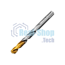 Сверло спиральное по металлу Denzel 12 x 151мм, Р6М5, Golden Tip