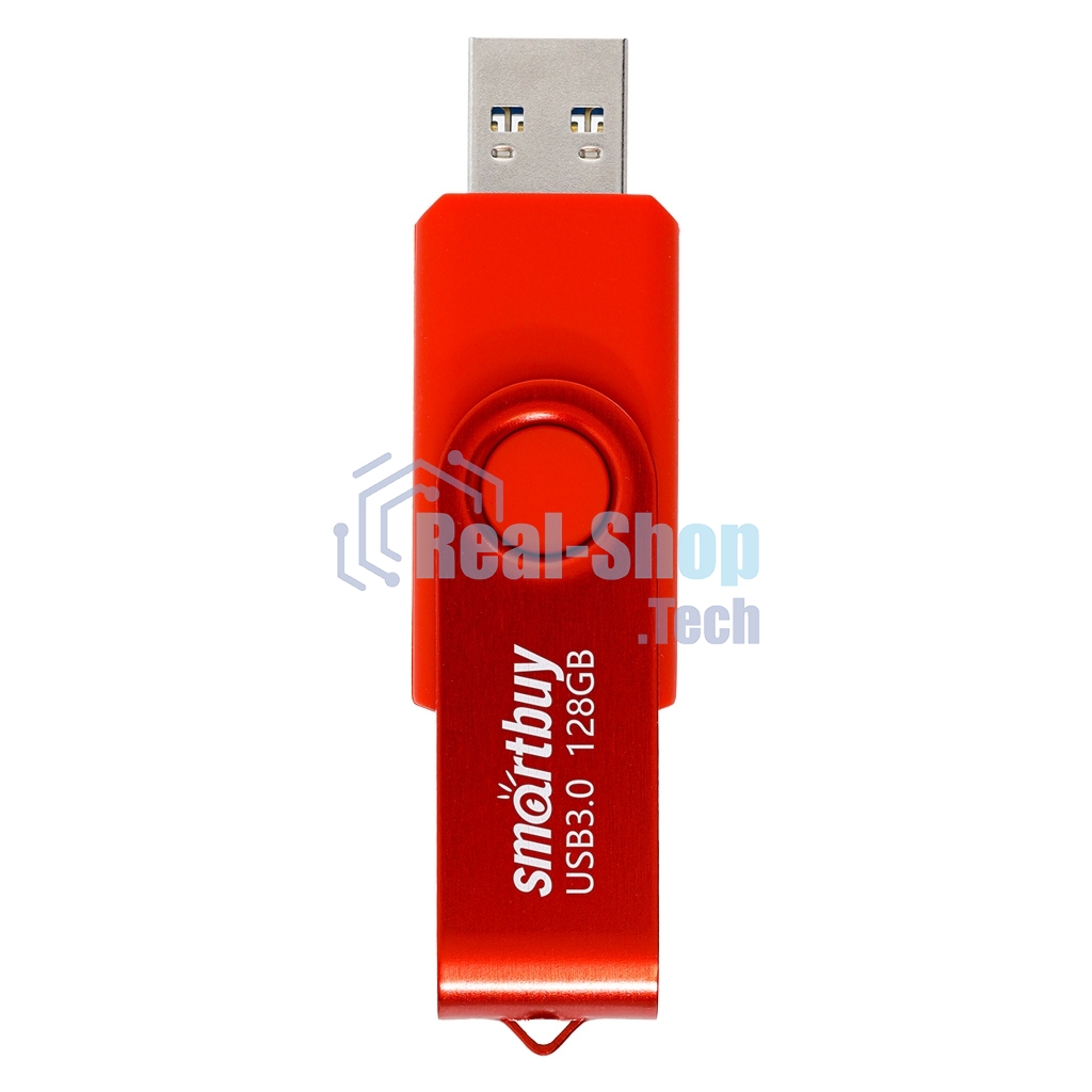 Флешка USB 3.0 128 Gb SmartBuy Twist красный Snake Edition