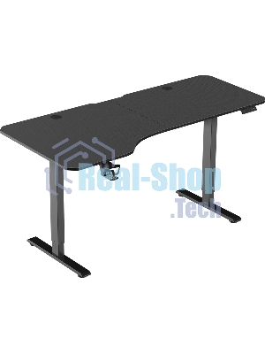 Стол игровой компьюерный Exos черн, 159x75L, высота 72-117 см
