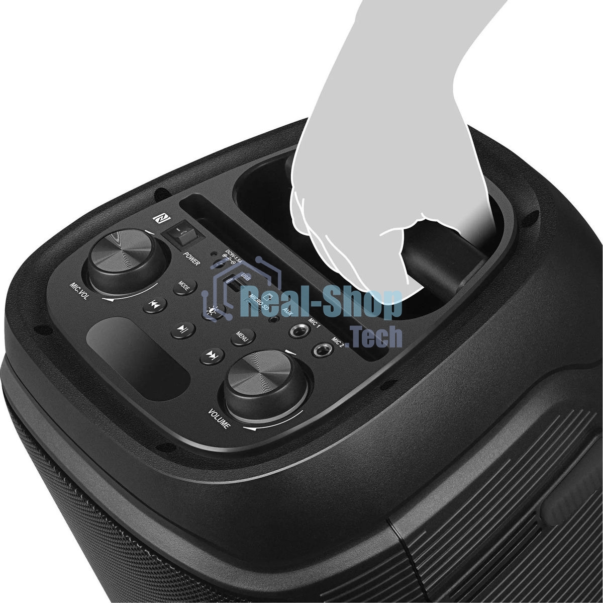 Колонка портативная SVEN PS-800 черный 100W 2.0 BT 10м 4400mAh