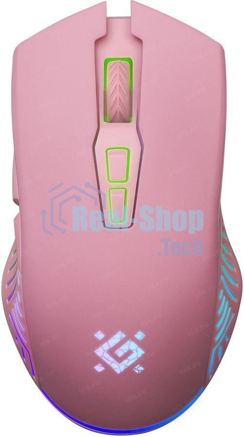 Мышь беспроводная Defender Pandora GM-502 розовый, 3200 dpi, радиоканал, USB, кнопки - 7