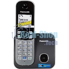 Телефон беспроводной (DECT) Panasonic KX-TG6811RUB черный Беспроводной DECT,40 мелодий,телефонный справочник 120 зап.