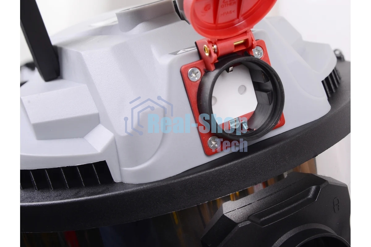 Строительный пылесос Ресанта ПС-1500/20 серебристый, 1500 Вт, уборка сухая/влажная/выдув, пылесборник мешок/контейнер, 20 л