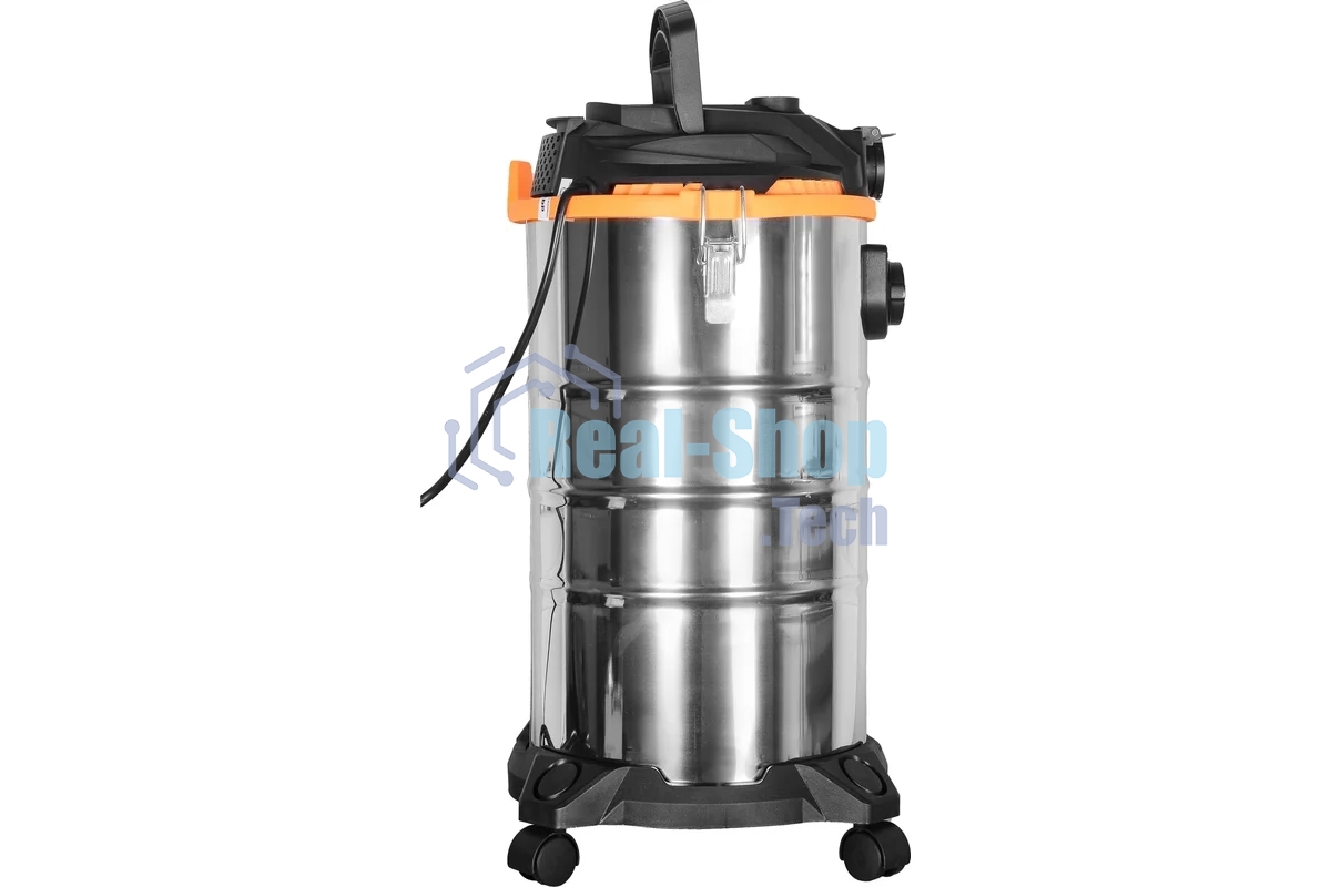 Строительный пылесос Вихрь СП-1500/30 72/19/2 серый, 1500 Вт, уборка сухая/влажная/выдув, пылесборник мешок, 30 л