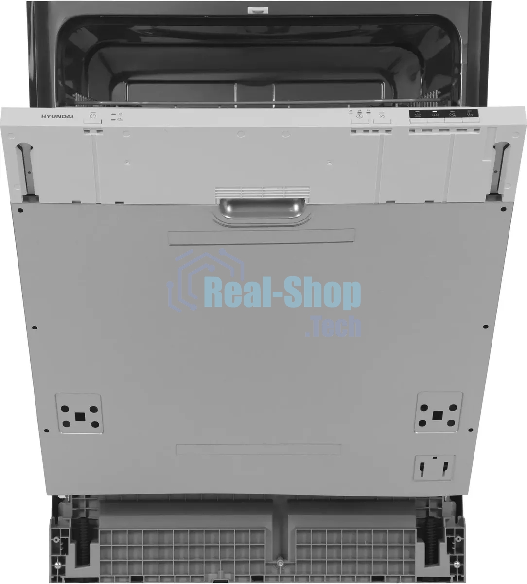 Встраиваемая посудомоечная машина Hyundai HBD 640P, нержавеющая сталь, 59.8 см, 12 компл., 55 дБ, класс A++