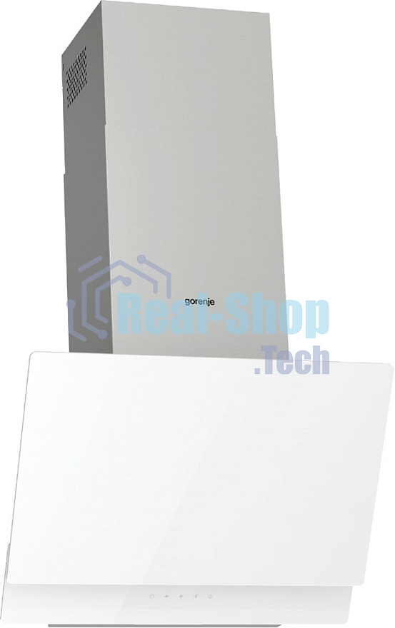 Вытяжка наклонная Gorenje WHI649EXGW белый, 60 см, 608 куб. м/ч, 63 дБ
