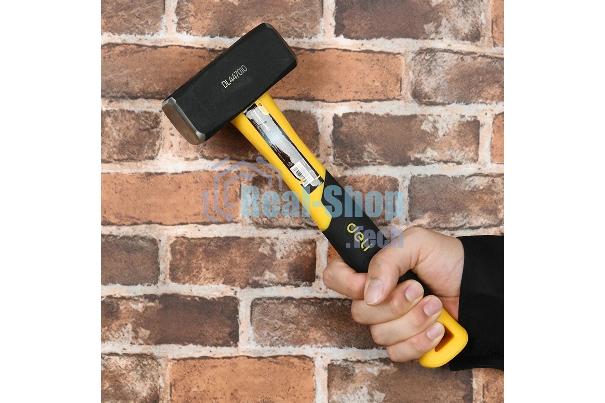 Кувалда Deli DL447010 1000 гр Фибергласовая рукоять