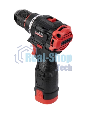 Дрель-шуруповерт Elitech CD 16L2, 16 В, 2 Ач, 55 Нм, бесщеточный