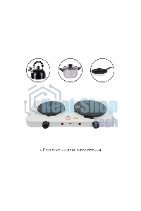 Плита настольная электрическая двухконфорочная Atlanta ATH-1740 белый
