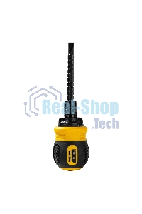 Двухсторонняя отвертка с трещеткой Deli DL626010 PH2+SL6x85мм 6/PH2x85мм. Материал биты: Cr-V. Общая длина: 95-140 мм. Диаметр хвостовика: 6,3 мм.