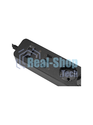Удлинитель с USB зарядкой HARPER UCH-315 черный