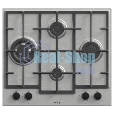 Газовая варочная поверхность Korting HG 688 CTX, 4 конфорки, нержавеющая сталь, 9300 Вт