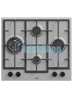 Газовая варочная поверхность Korting HG 688 CTX, 4 конфорки, нержавеющая сталь, 9300 Вт