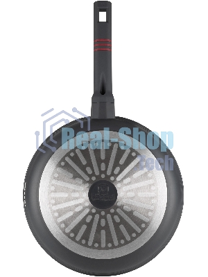 Сковорода Rondell Stripes RDA-1614 круглая 28 см покрытие: Xylan Plus ручка несъемная (без крышки) серый