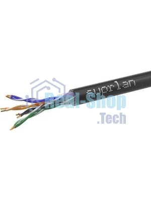 Кабель информационный Suprlan Premium 01-1012-2, cat.5e FTP 4 пары X24AWG PVC внутренний, 305м, серый