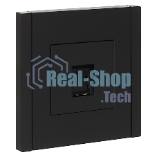 Розетка компьютерная RJ45 кат.6 IEK FORTE&PIANO FP131 черный