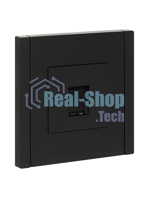 Розетка компьютерная RJ45 кат.6 IEK FORTE&PIANO FP131 черный