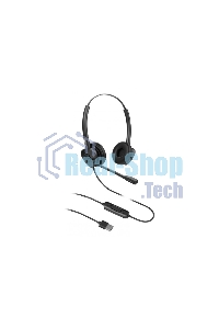 Гарнитура проводная бинауральная USB-гарнитура Fanvil, HT302-U, стерео, HD звук, USB