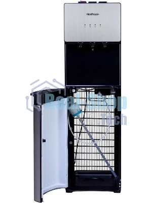 Кулер для воды Hotfrost V400AS, нижняя загрузка, нагрев 90 °С, охлаждение 10 °С, серебристый/черный
