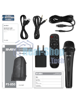 Портативная колонка Sven PS-850, черный