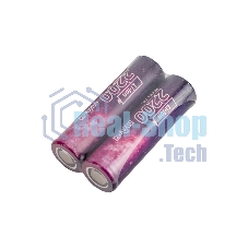 Аккумулятор 18650 Li-ion 2200мА.ч без защиты высокотоковый низкая шляпка (уп.2шт) КОСМОС KOC18650Li22UL20CS2