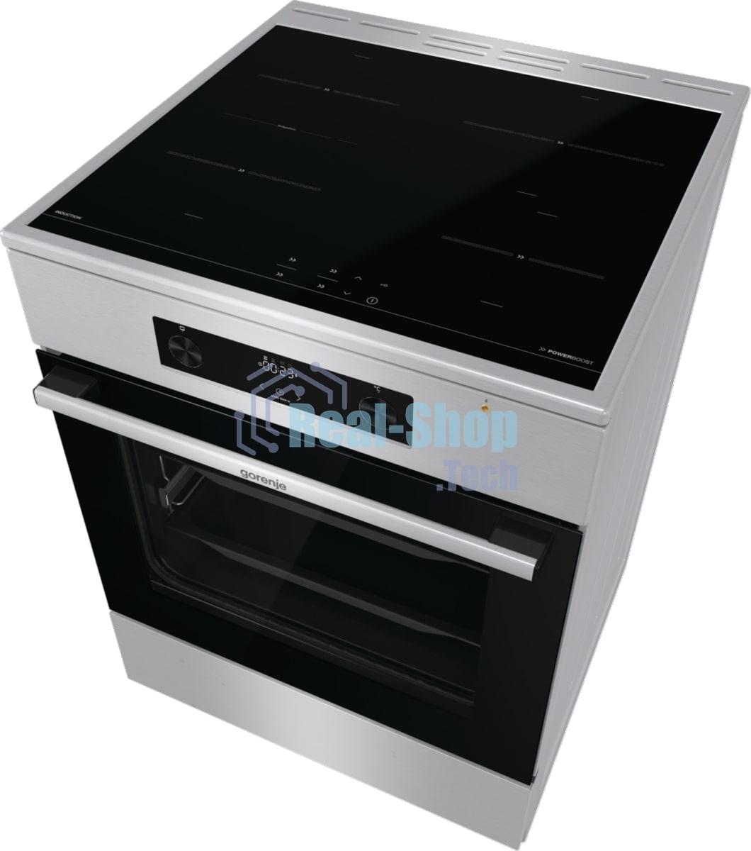 Плита электрическая Gorenje GEIT6C60XPG нержавеющая сталь, конфорок 4 шт, духовка 71 л, 60 см x 85 см x 60 см