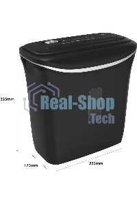 Шредер Deli E9945 черный (секр.P-4) фрагменты 6лист. 12лтр. скобы пл.карты