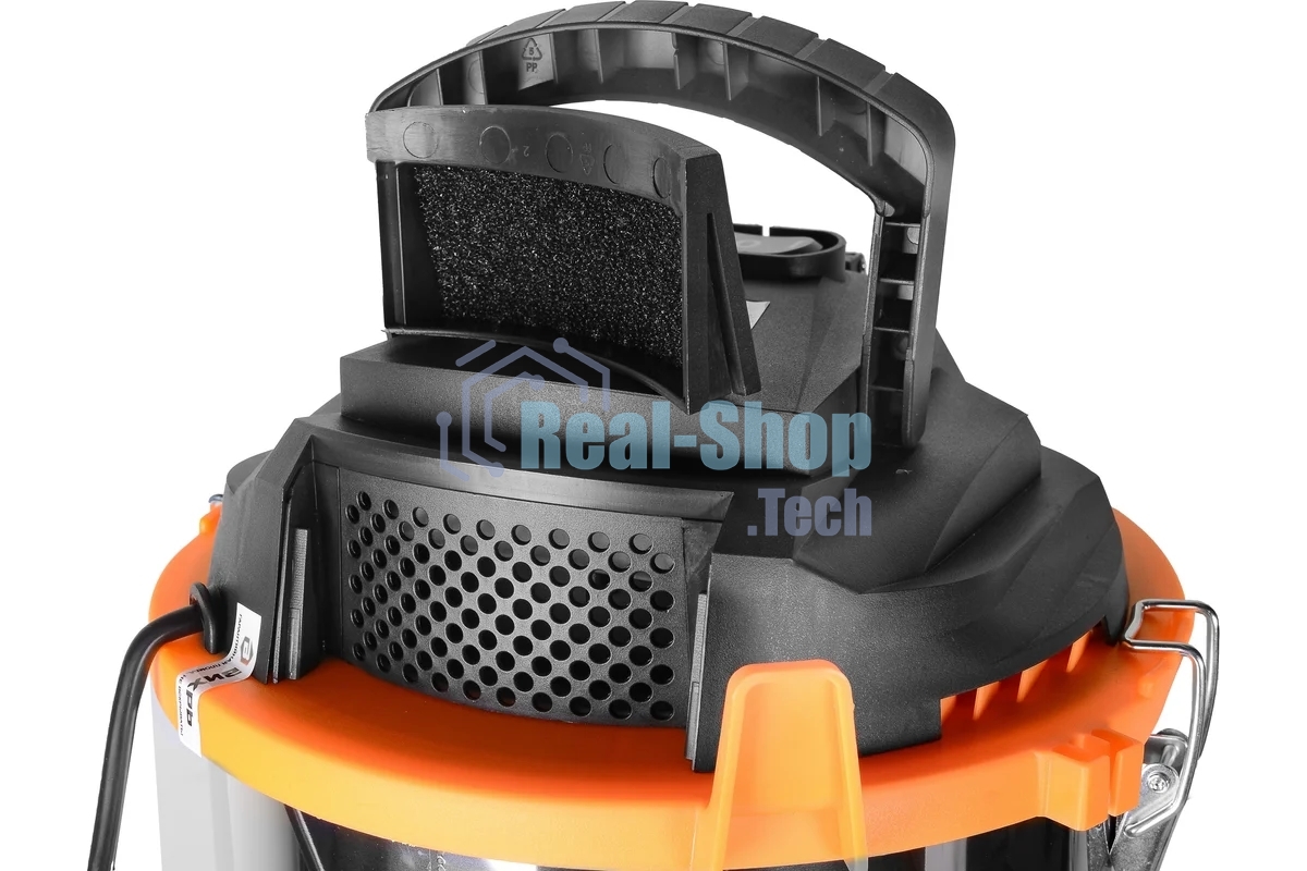 Строительный пылесос Вихрь СП-1500/30 72/19/2 серый, 1500 Вт, уборка сухая/влажная/выдув, пылесборник мешок, 30 л