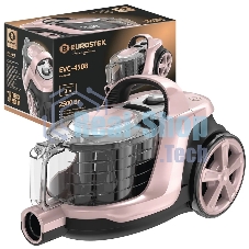 Пылесос Eurostek EVC-4508 розовый/черный, 420/2500 Вт, уборка сухая, пылесборник контейнер 3 л