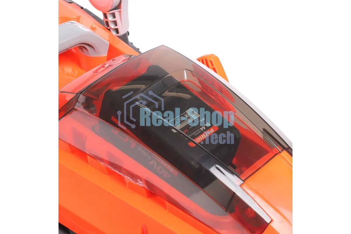 Газонокосилка аккумуляторная PATRIOT CM4010XL, 40B платформа LCT, 37см, бесщеточный дв.,травосб. 40л, одна АКБ(4,0А*ч) и ЗУ