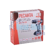Дрель-шуруповерт аккумуляторная Ресанта ДА-14-2Л 75/14/3, Аккумуляторная, 14,4В