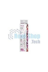 Удлинитель с сетевым фильтром Defender DFS 141, белый, 4розетки, USB+TypeC, 1.5 м.