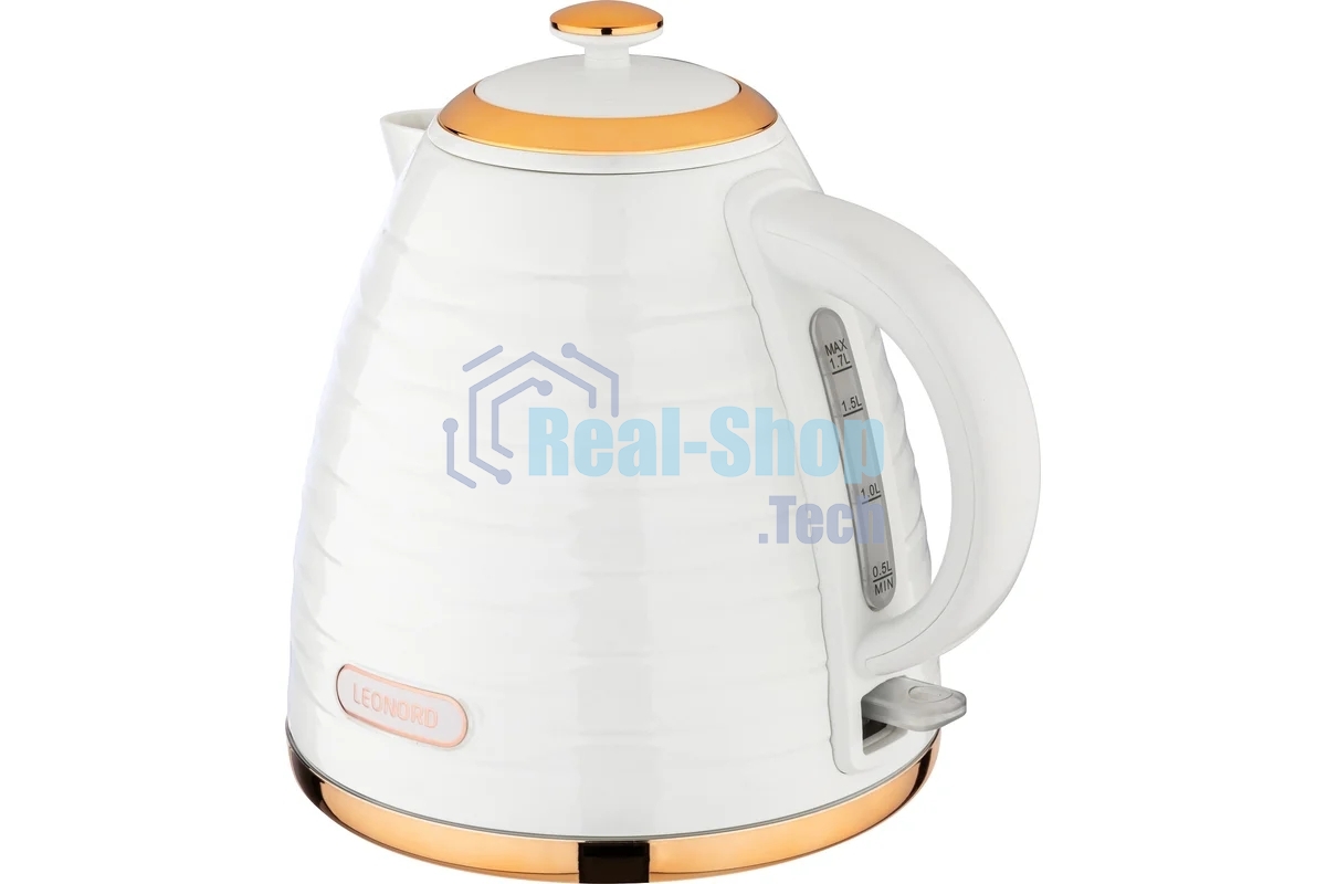 Чайник электрический LEONORD LE-1521 1,7 л, 2200 Вт, пластик, белый