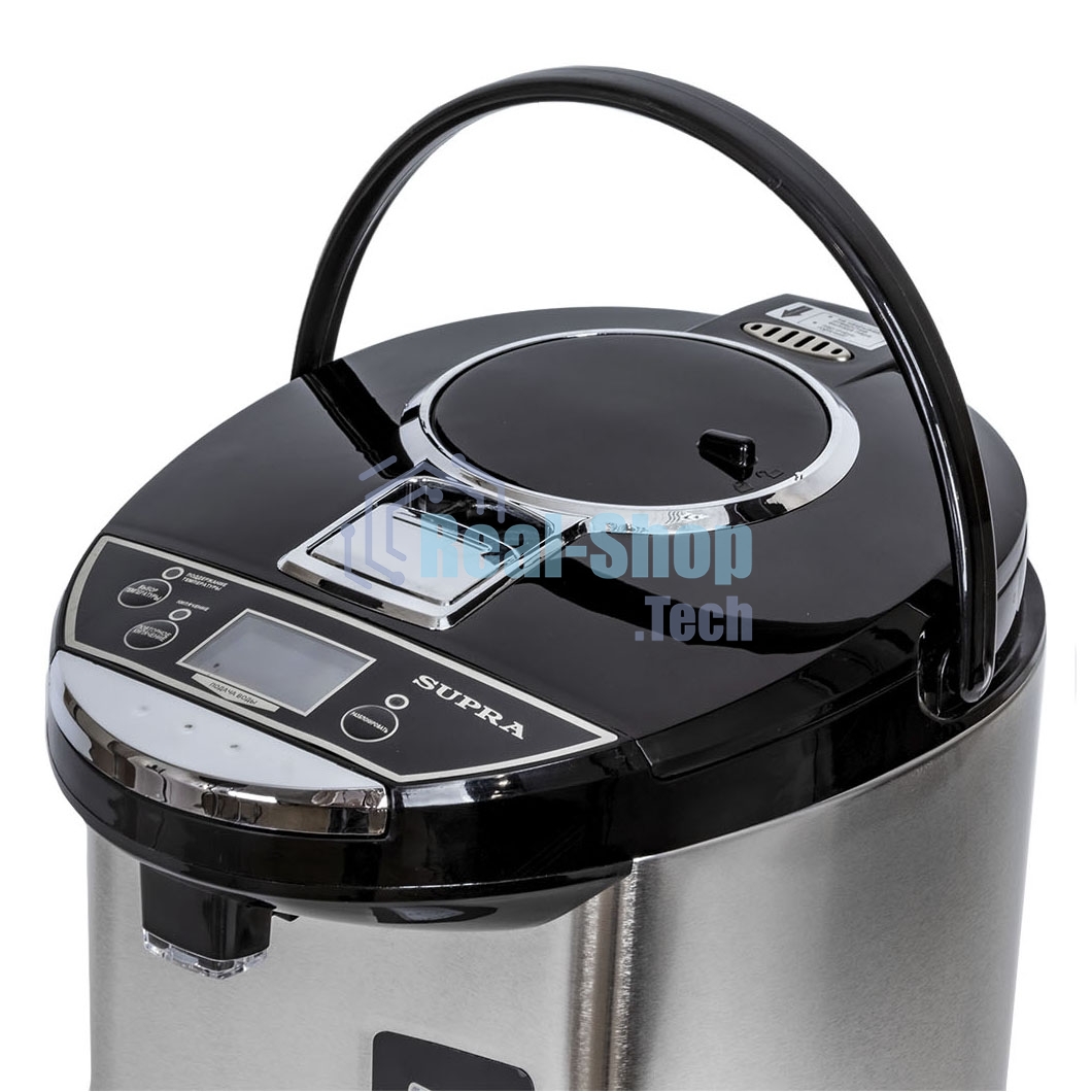 Термопот SUPRA TPS-7755 6 л, 850 Вт, серебристый с черным